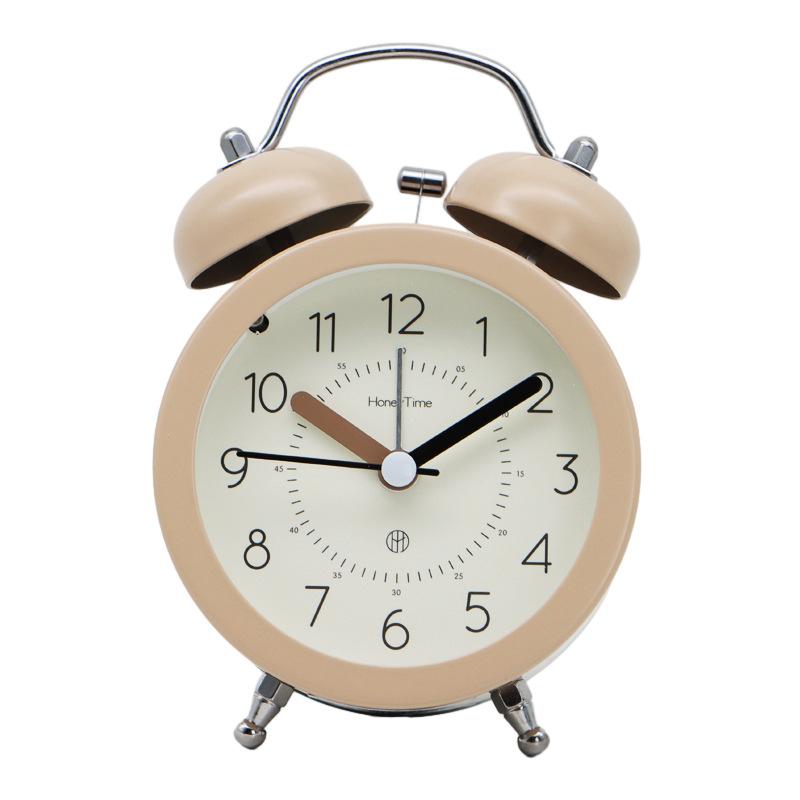 Silent Small Alarm Clock Wake-up Artifact Bedside Desktop Student Men and Women Special Ring Bell Ring Loud Creative Clock