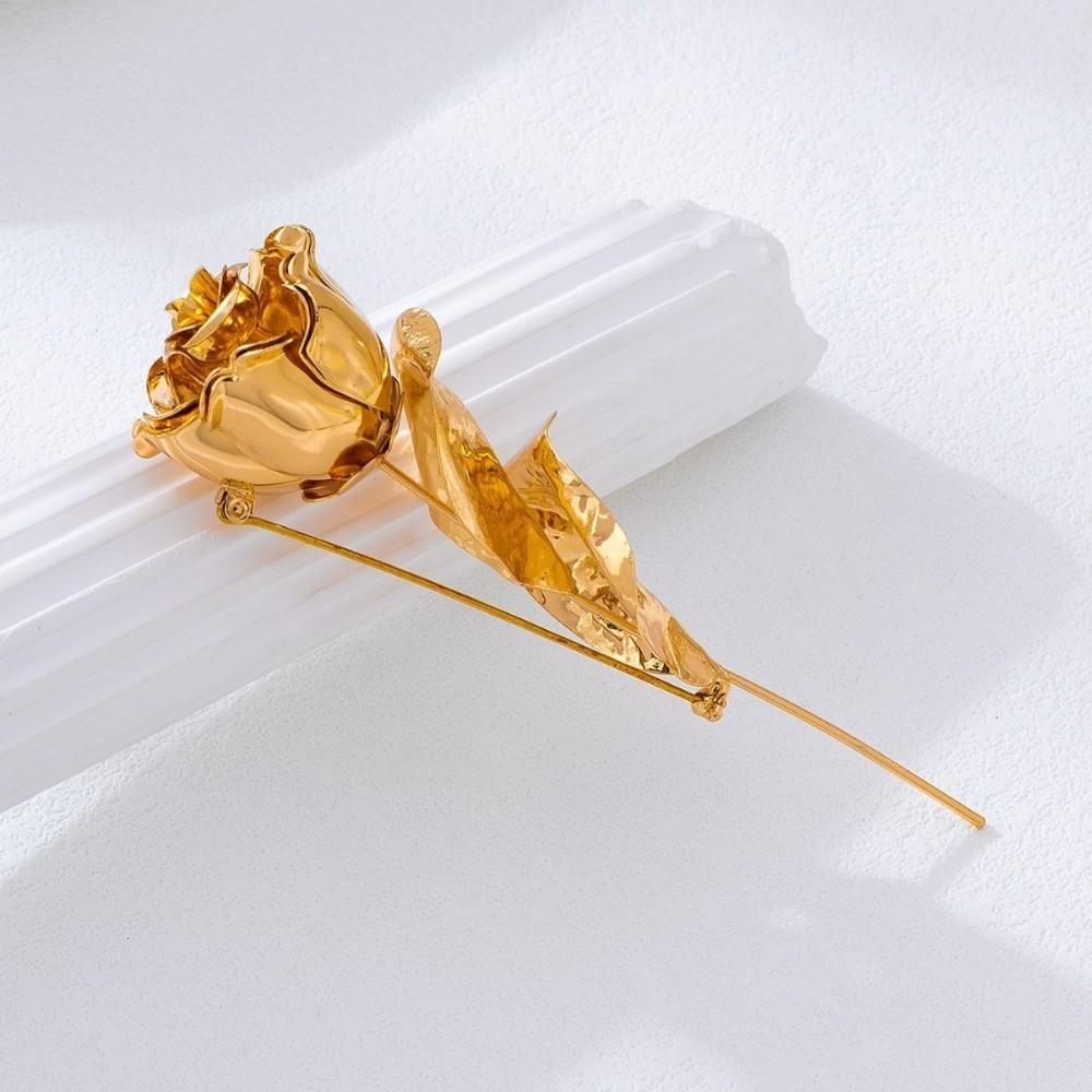 Vintage Rose Flower Brooch Elegant Rose Brooch Autumn and Winter Lapel Pins  Cardigans