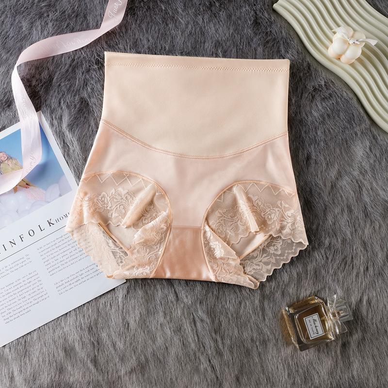 High Waist Briefs Non-trace Tummy Tuck Underwear Women's Panties Belly Tuck Waist Miracle Postpartum Hip Lift Large Size Shapewear