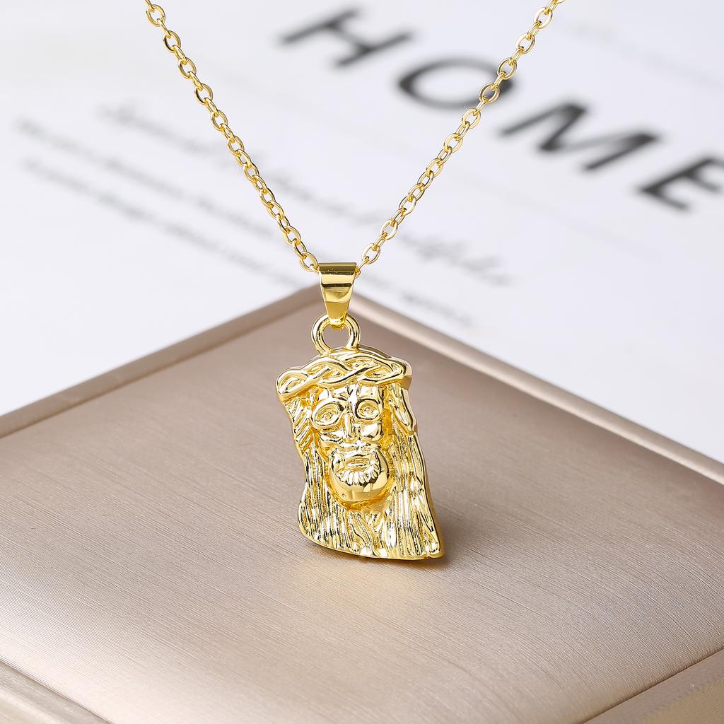 New Arrival Religion Moon/Arch Shaped Virgin Mary Jesus Zirconia Pendant Necklace Elegant Vintage Charm Jewelry Gift for Women