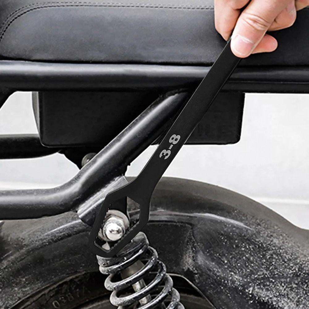 1Pcs Adjustable Double-Head Wrench Thickened Self-tightening Torx Spanner Bicycle Car
