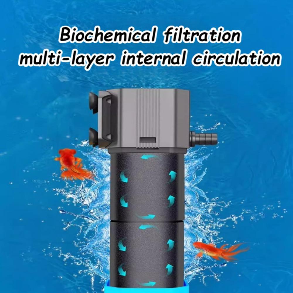 Fish Tank Filter Water Purification Oxygen-increasing Wave-making Water Pump Automatic Cleaning Aquarium Filter Pet Products