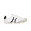 (w) Jogger Low Lace Up Sneaker In Calfskin Suede Calfskin Optic White Grey Black