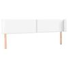 Exclusive House - Headboard with Ears White 203x16x78/88 Cm Faux Leather