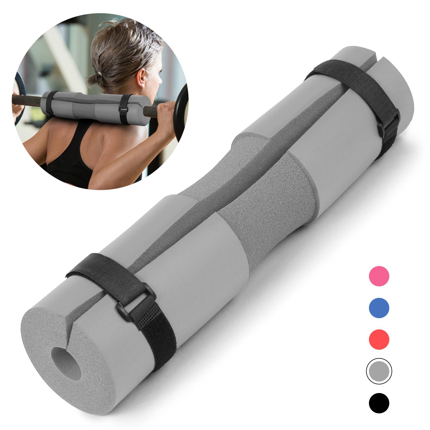 

Подушка для приседаний со штангой, защитная подушка для шеи и плеч с фиксирующими ремнями для приседаний, выпадов, бедер