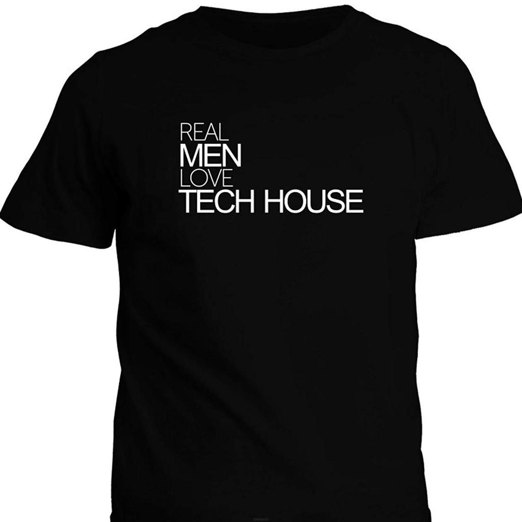 Real Men Love Tech House Music T Shirt Men'S T Shirts Summer Swag Men T Shirts