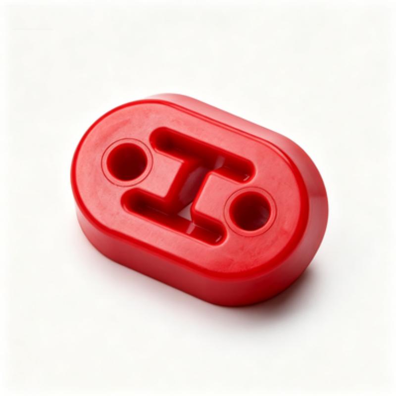 Universal Exhaust Hanger Red Rubber Shock-Absorbing Muffler Bracket