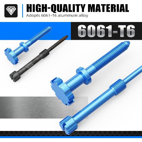 NICECNC Blue Carburetor Adjustment Screw Kit Aire Fuel Mixture Screw Compatible with Keihin PWK 2 Stroke Carburetors Compatible with Yamaha YZ250