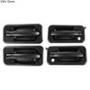 4Pcs Exterior Outside Door Handle Set Auto Parts for 2003-2009 Hummer H2 Black Textured 131609870457 15104792