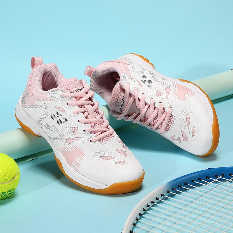 

Мужские профессиональные кроссовки для тренировок по бадминтону большого размера, новые низкие, амортизирующие, дышащие кроссовки для настольного тенниса 45 розовый