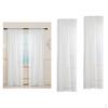 2xNet Voile Sheers Window Curtain Panel For Balcony Bedroom White 100x200cm