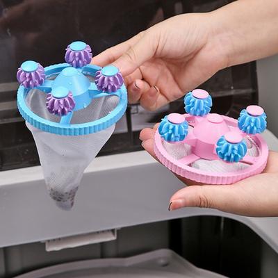 3 Stück Waschmaschinenfilter Wäscheball Schonende Stoffpflegefilter Kompakter Hocheffizienter Wäschereinigungsfilter