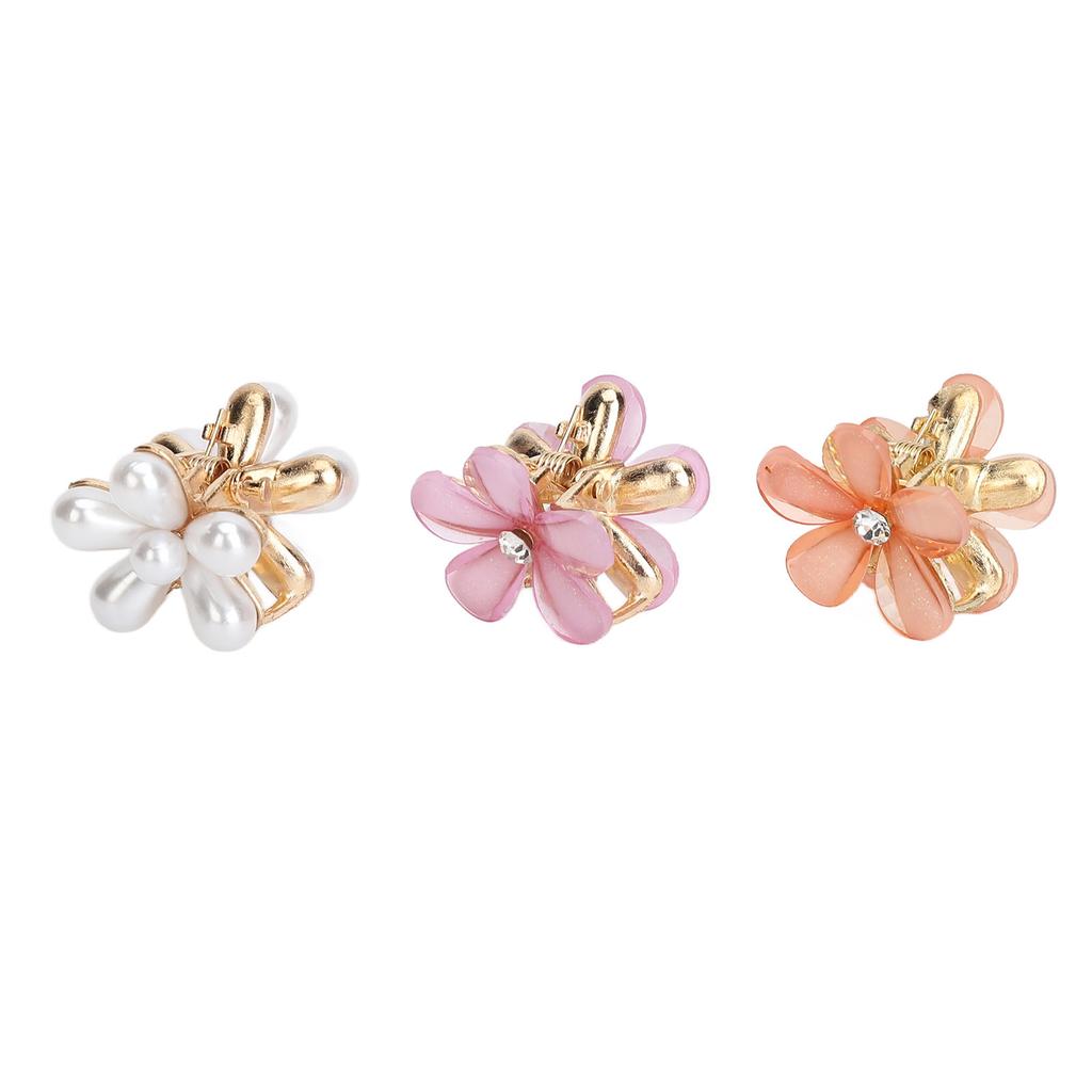 18pcs Mini Flower Hair Claw Clips Small Flower Hair Clamps All Matching Sweet Hair Clips for Girls Women