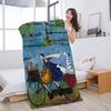 Sam Toft Art Abstract Landscape Beach Towel Colorful Bath Towels for Girl Microfiber Quick Dry Custom Sand Free Beach Yoga Spa