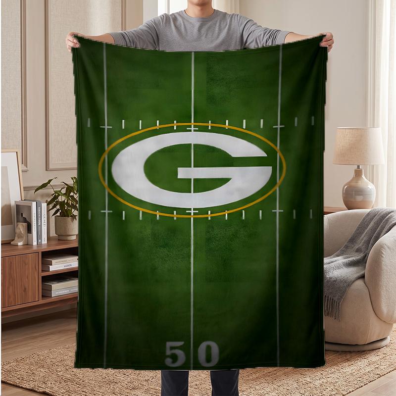 Coperte in Flanella Morbida e Calda Green Bay Packers Coperta Confortevole per Decorazione della Casa e Regalo