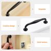 4Pcs Single Hole Cabinet Handles Aluminum Alloy Minimalist Door Pulls for Drawers Cupboards Kitchen Bathroom Furniture