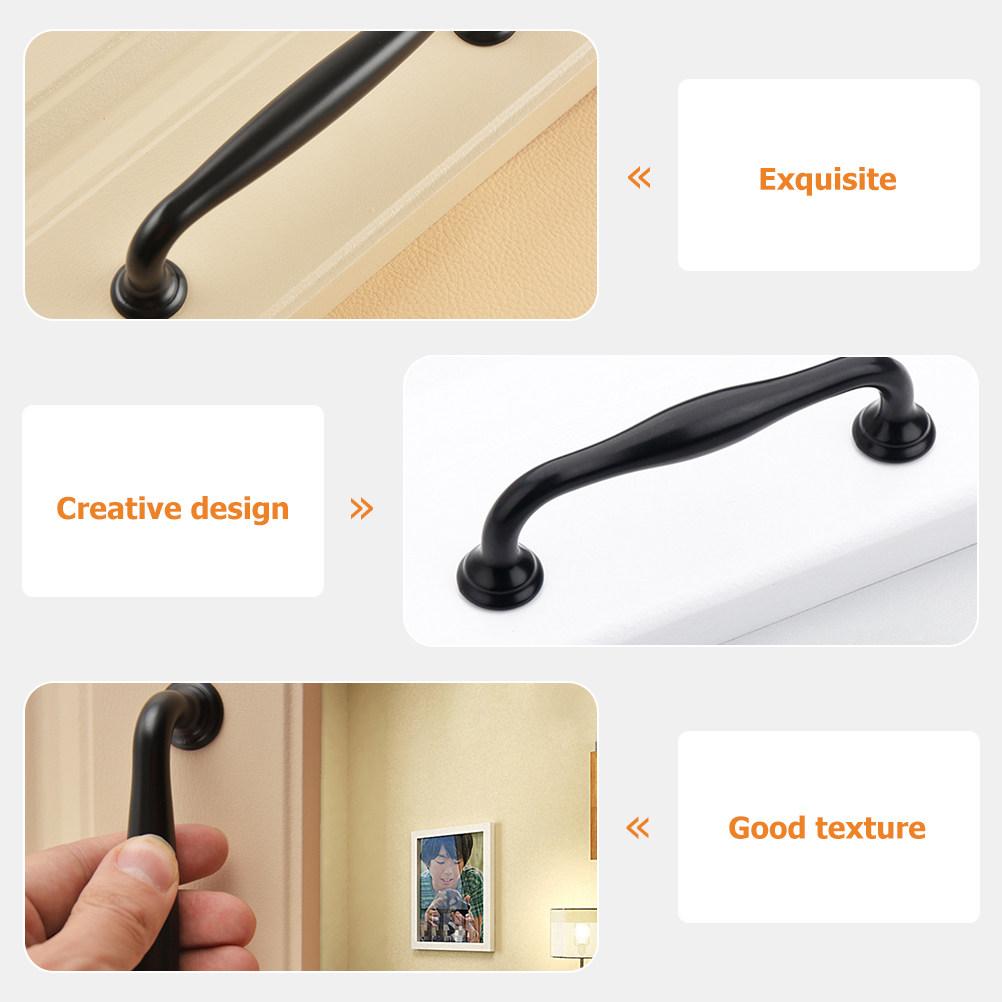 4Pcs Single Hole Cabinet Handles Aluminum Alloy Minimalist Door Pulls for Drawers Cupboards Kitchen Bathroom Furniture