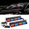 2-in-1 32 LED Car Strobe Lights For Emergency Flash Warning Lamp Windshield Bar Red Blue Amber White Waterproof Auto Assembly