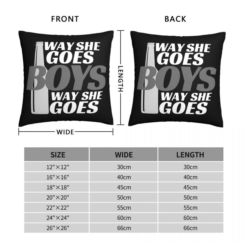Way She Goes Trailer Park Boys Square Pillowcase Polyester Linen Velvet Creative Zip Decorative Pillow Case Home Cushion Cover