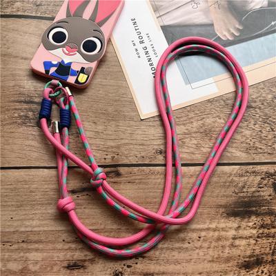 Mobile Phone Lanyard With Patch Shoulder Phone Strap Crossbody Smartphone Strap Colorful Pendants Anti-lost Keychain Lanyard