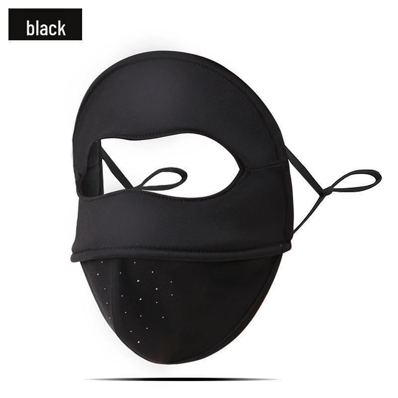 

3D Fishbone Breathable Plus Velvet Full Face Mask - Windproof, Coldproof, UV Protection for Autumn/Winter Cycling