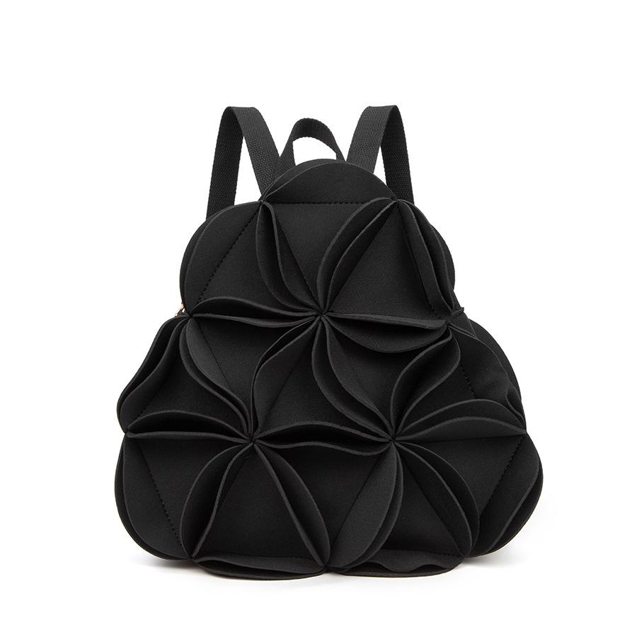 

Backpack Women s Backpack Three-dimensional Flower Shaped Splicing Women s Bag Fashionable Backpack Versatile Korean Series