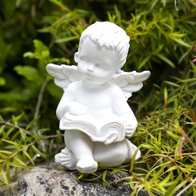 Coleção de estatuetas de resina de estátua de anjo, presente de aniversário, escultura, ornamento para jardins de gazebos