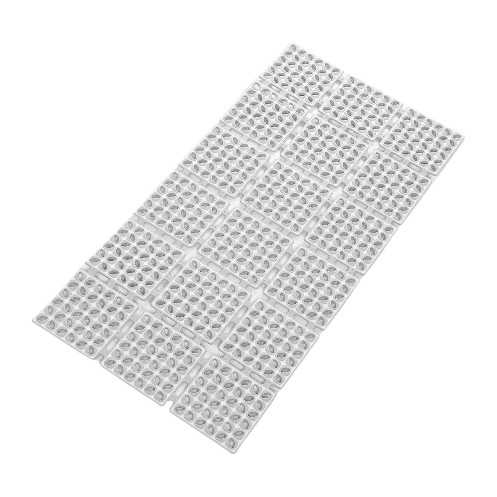 

Килимок для ванної протиковзкий TPE 15,75x31,5 дюймів Килимок для ванної з дренажними отворами та присосками для ванної кімнати