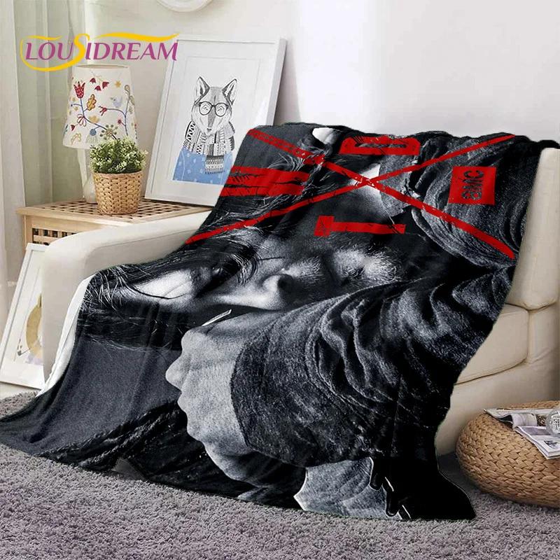 The Walking Dead Lincoln TWD Soft Flannel Blanket for Beds Bedroom Sofa Picnic,Throw Blanket for Cover Outdoors Leisure Nap Gift