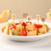 6/8Pcs Cartoon Bear Squirrel Shape Fruit Fork for Toddler Lunches Decorative Food Picks Reusable Lunch Box Toothpick Set Decor