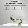 AKZ-G9 Vibration Bone Conduction Bluetooth Earphones with Card Slot, Digital Display, Neckband Design, and Long Battery Life.