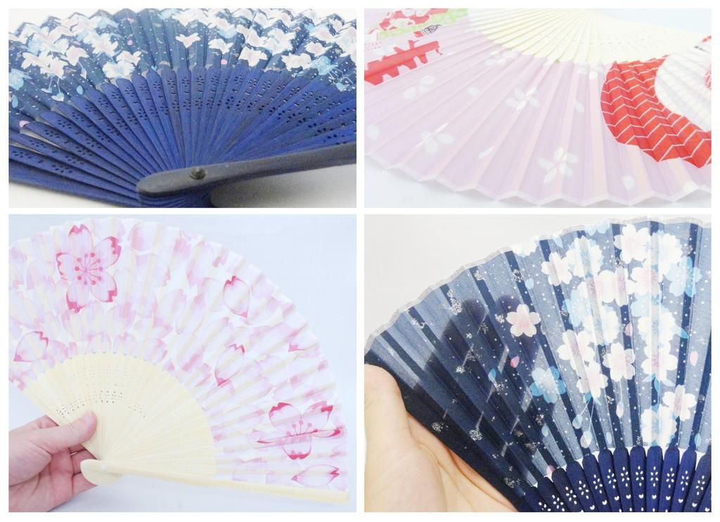 Kyosuke Fan Case and Bag Japanese Set, Style, Yukata, Silk, Cat, Pink, K-109