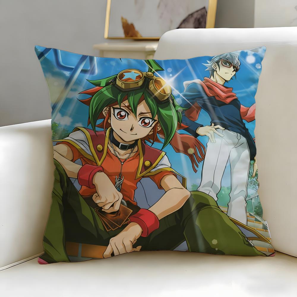 classic anime GX YuGiOh GX Cushion Cover Soft  EasyWash Pillow Case  Versatile for Couch Bed Travel and Office