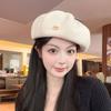 Beret Hats for Women In Autumn and Winter Japanese Style Painter Hats That Make The Face Look Small and Versatile Large Head Pumpkin Bud Hat