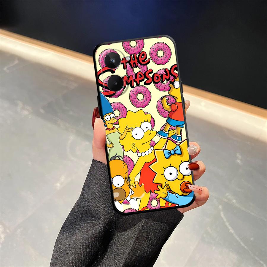 The S-simpsons Phone Cover Case for Realme C21 Nazro 50 50i P3 Ultra 11 Pro C33 C35 C53 C55 12 14 GT Master Neo2 C25 C15 C12