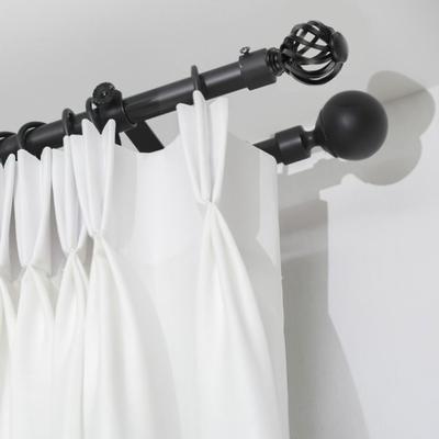 Vorhangstangen-Abschlusskappen Gardinenkappen Stangenenden Schienen Dekorative Kappe Rundes Fenster Ersatzkopfstangen Kugel Vorhang Kristall Dekor