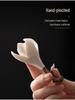 Handmade Ceramic Flower-Shaped Incense Holder for Magnolia Scented Sticks - Zen Home Decor Sandalwood & Agarwood Burner