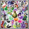 50pcs Gothic Cartoon Potion Stickers: Creative Waterproof Halloween Decorations