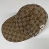 Used GUCCI GG Logo Canvas Cap L Size 59cm