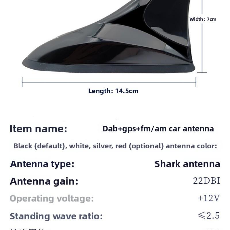 High Quality Durable Shark Fin Car Antenna Universal Roof GPS Radio Magnetic Mount FM AM Digital TV Superior Car Antenna