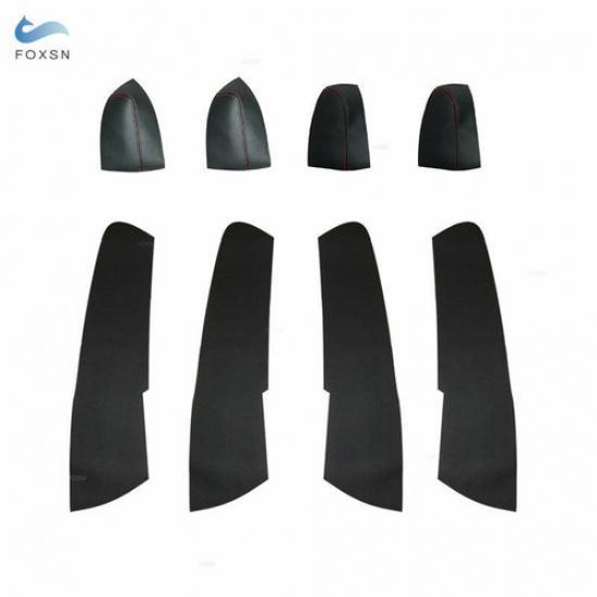 4Pcs Set Door Armrest Door Panel Leather Cover For Subaru Forester 2008-2012