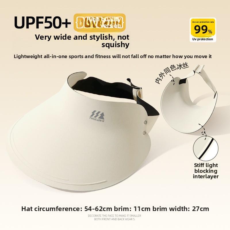 Women Seamless Sun Hat Ventilated Wide Brim Uv Protect Run Outdoor Activities