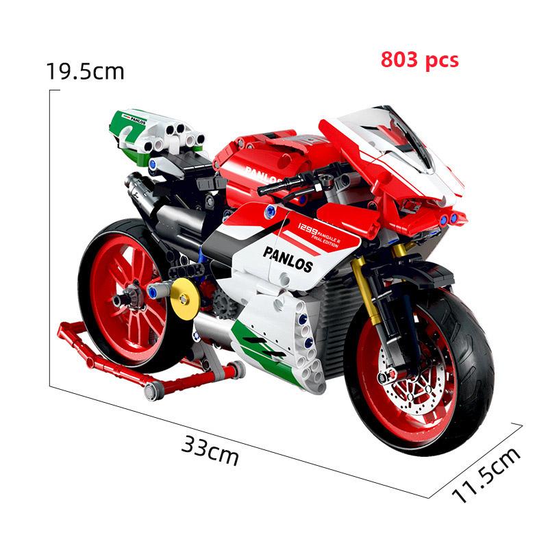 Technical Motorcycle Building Block City Motor Racing Car Speed Motorbike Off Road MOC Model Vehicle Toys For Adults Boy Gifts