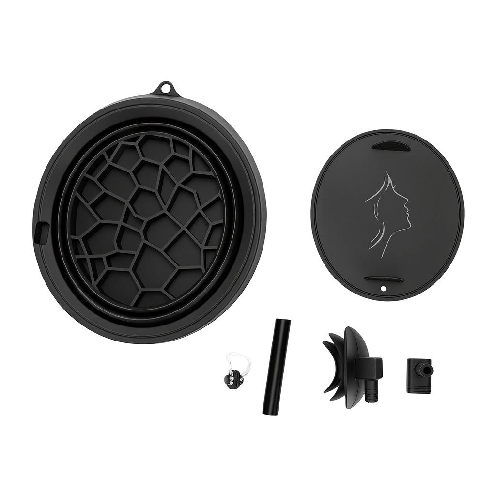 Face Ice Bowl with Built In Ice Tray Hanging Silicone Facial Ice Bath Bowl for Cold Plunge with Breathing Tube