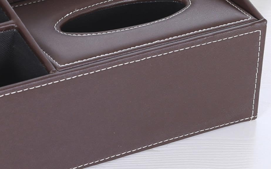 Speed Mao Desktop Storage Tissue Remote Control Case Box, Case, (Brown)