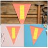  4 Pcs Reflective Warning Flag Bikes Trailer Children's Bicycle Advertising Pennant Safety Replacement Car Pole