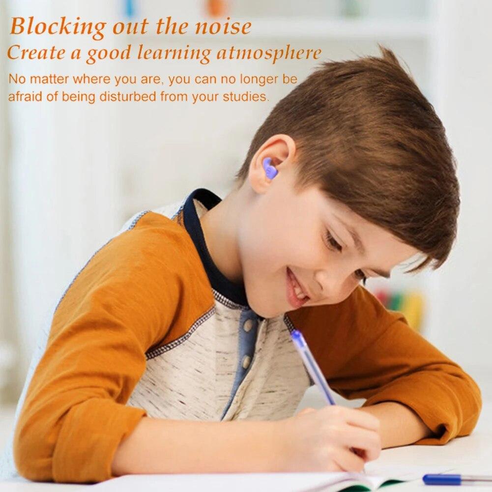 1 Paar Silikon-Ohrstöpsel Geräuschunterdrückung 3 Schichten Schlaf-Ohrstöpsel Reduzierung Schallschutz Leichtgewichtig Tragbar für Sport Schwimmen