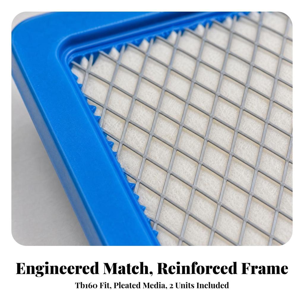 2 Pieces Air Filter Compatible Troycrafted TB160 Replacement