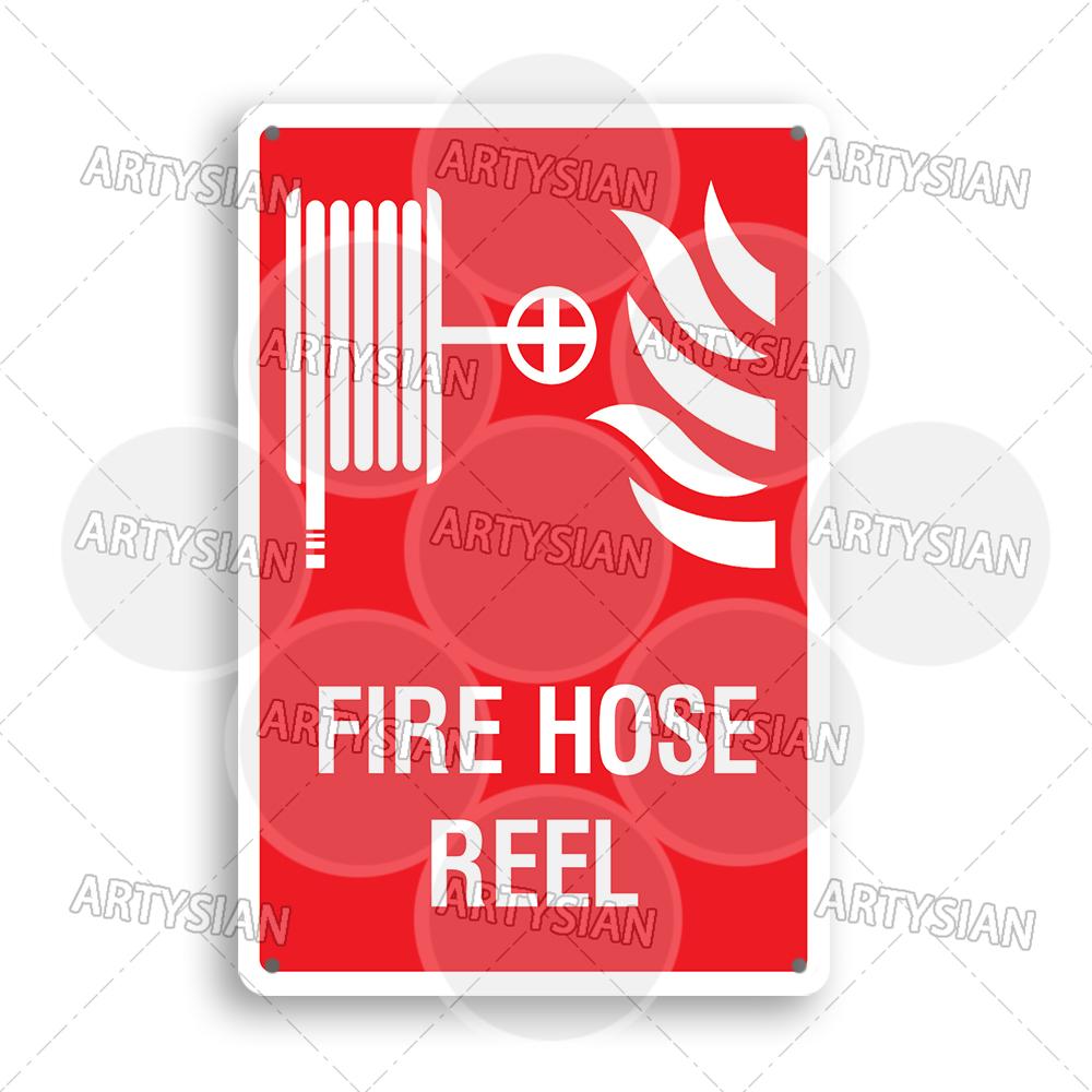 Fire Safety Metal Sign Flammable Warning Emergency Exit Escape Alarm Extinguisher Instruction Signage Assembly Hose Reel Plaque