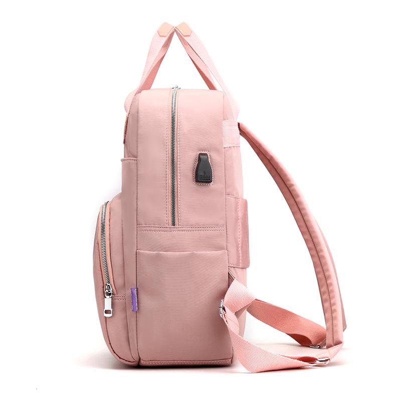 Backpack with USB Charging Port – 15.6-inch Laptop Bag for Women, Travel & Work – 8 Colors Available, Fits Suitcase Handle